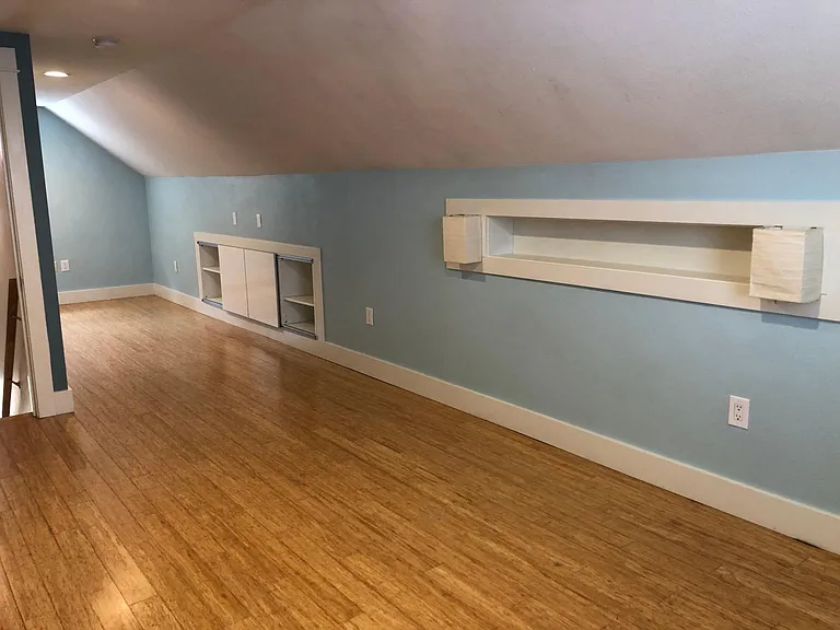 Bedroom 3: Large room, lots of closets and built-in storage