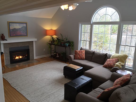 Family room w/ Cath. ceiling