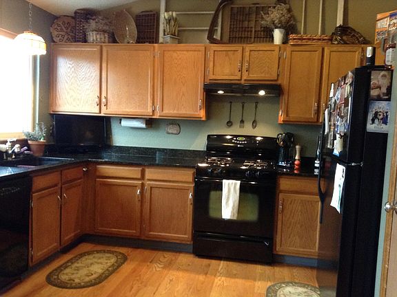 Kitchen with gas stove. New refrigerator not shown.