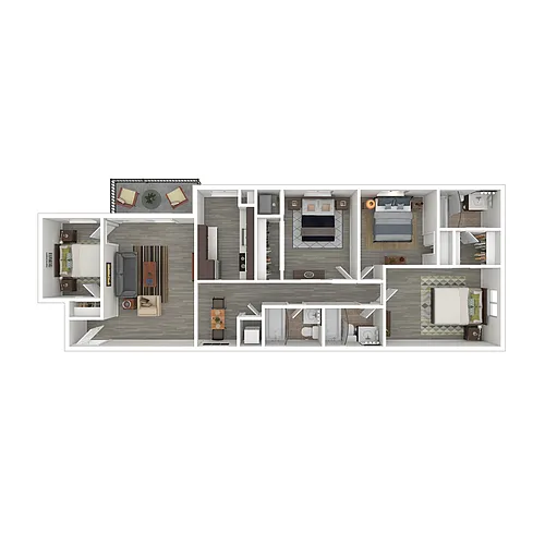 Floor plan 4x3 Tier 1