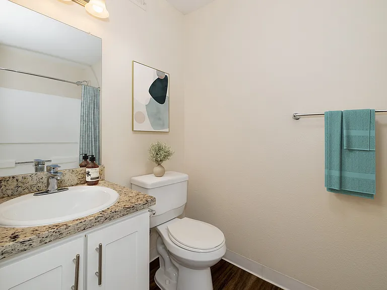 2 Bed, 2 Bath Bathroom