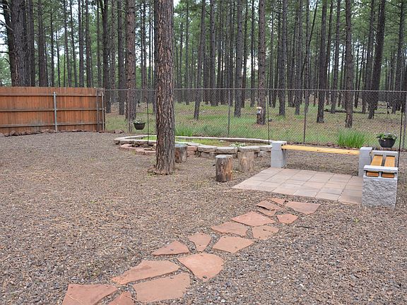 Private backyard view