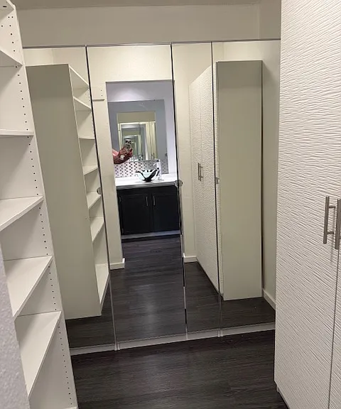 Walk in master closet