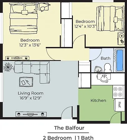 2 Bedroom 2 Bedroom