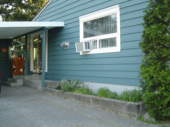 herb garden on west side