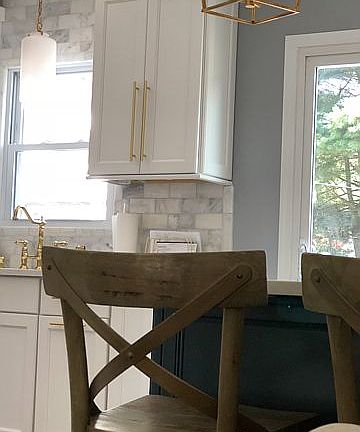 Island open to living area