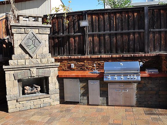 Custom Fireplace and BBQ