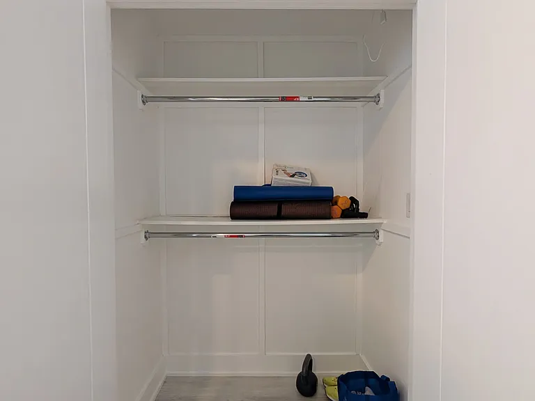 Basement bedroom closet