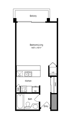 Floor plan StudioA P