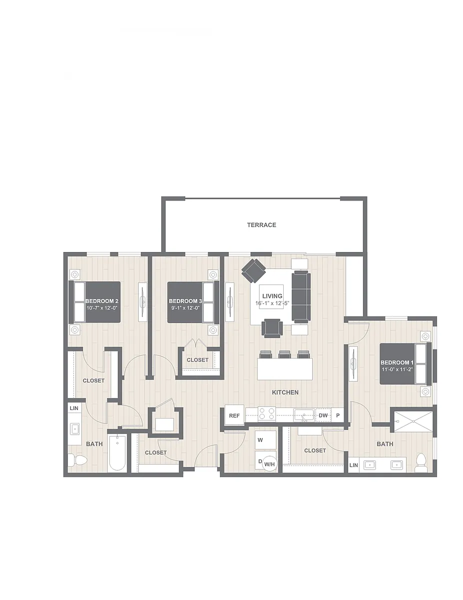 Floor plan C-D2