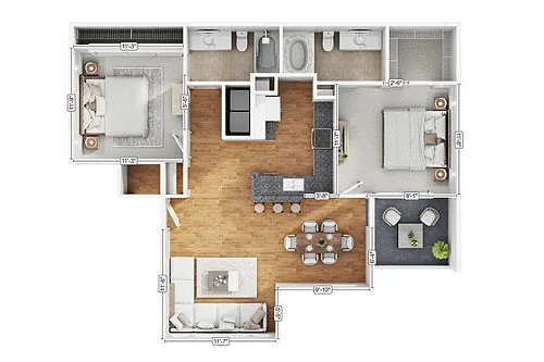 Floor plan 2B2