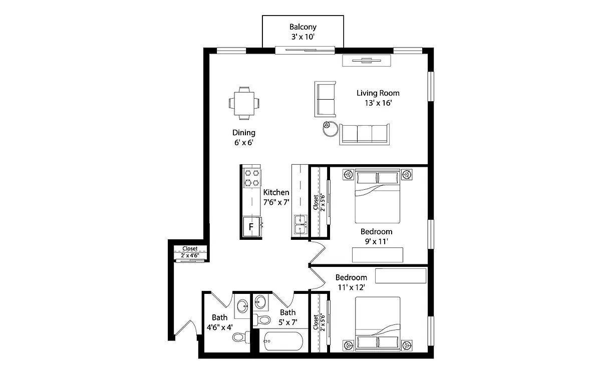Floor plan B1