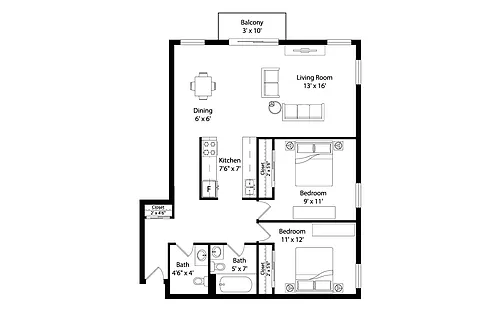 Floor plan B1