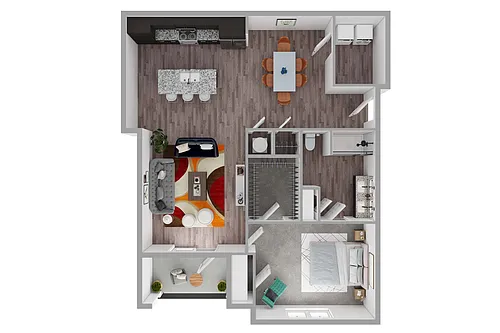 Floor plan 1 Bedroom
