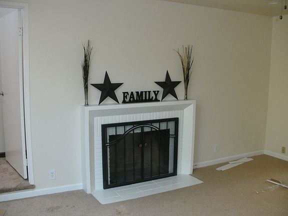 Fireplace in living room