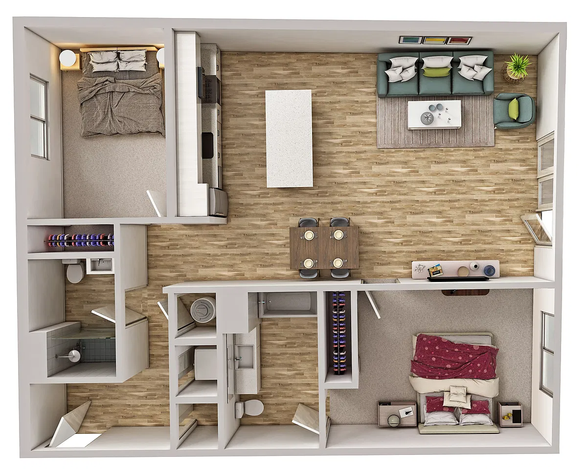 Floor plan Lofts - B2