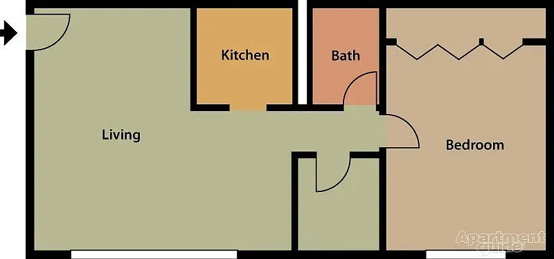Floor plan 1 Bedroom