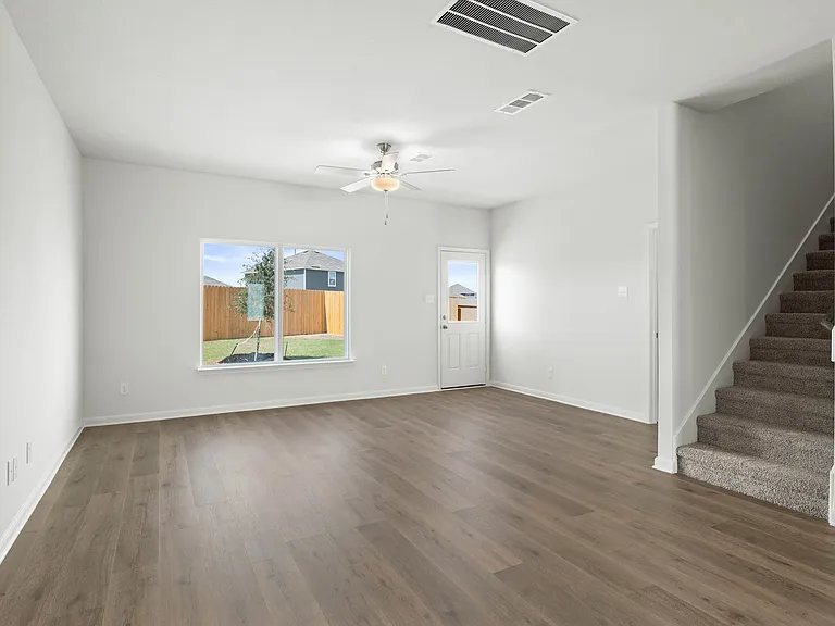 The family room is a large, open living space.