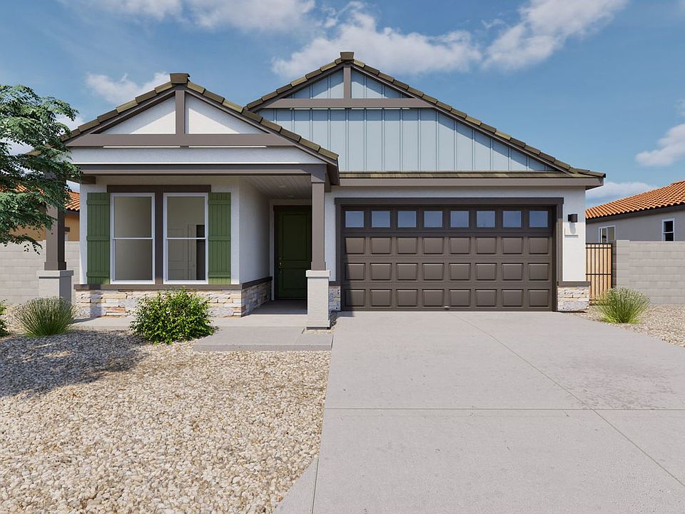 This a rendering of the Sagebrush Elevation D. Options and colors may vary.