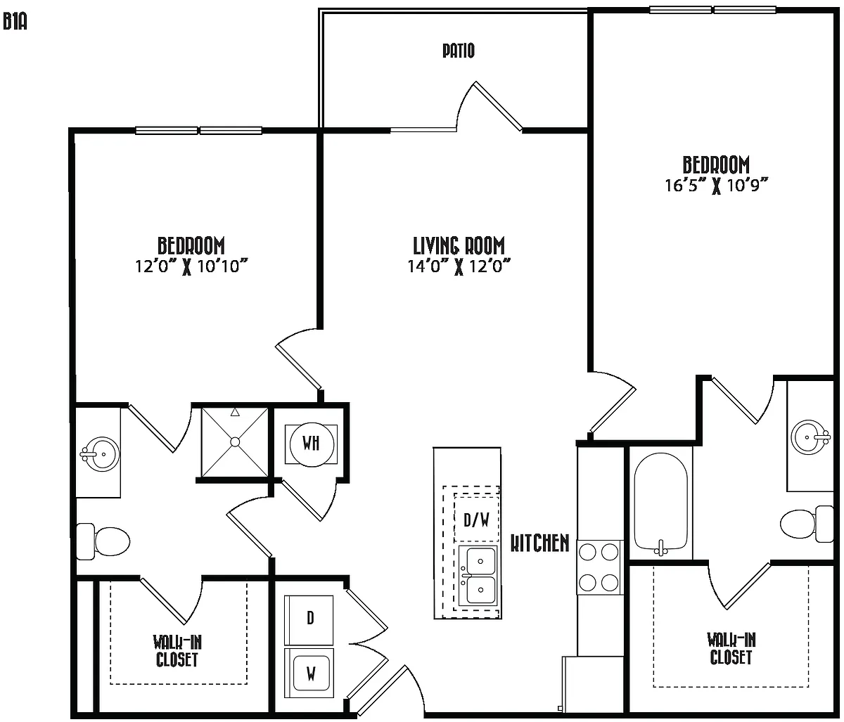 Floor plan B1A