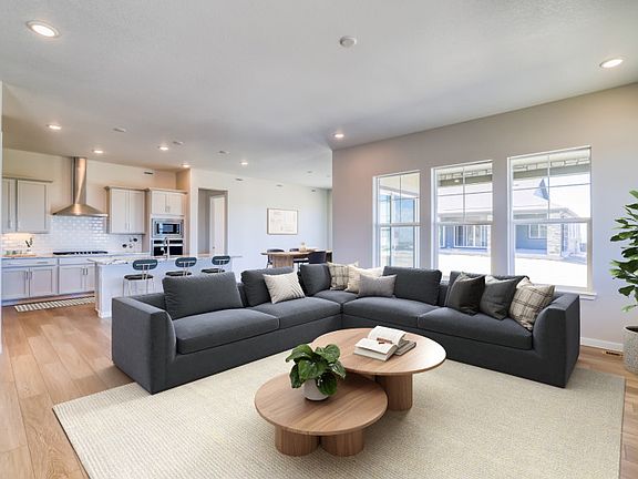 The Sanctuary boasts an open floor plan that connects all the main living areas of the house.