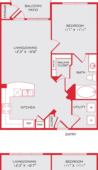 1bed 1bath 1bed 1bath