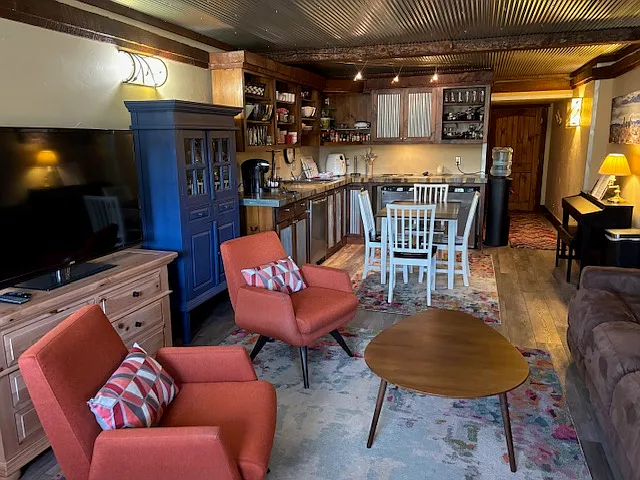 living, dining, and kitchen