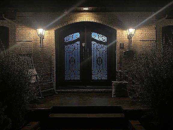 Wrought iron front doors