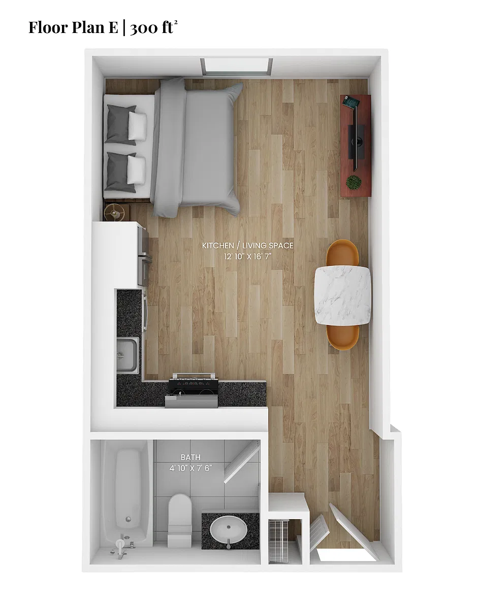 Floor plan Floor Plan E| Studio