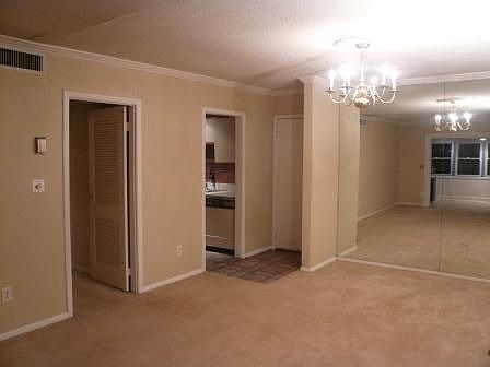 Living Room with Mirrored Wall