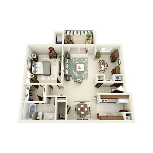 Floor plan 1BD