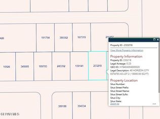 Pn 233218 40 Horizon City Ests Lot 2, El Paso, TX 79928
