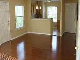 View of family/living room and the Kitchen