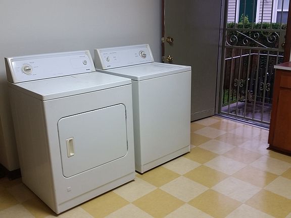 Washer Dryer in Kitchen