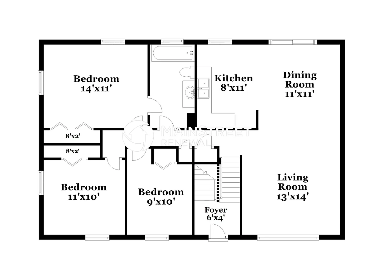 Floor Plan - 2839 S Oxford St