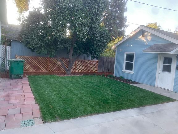 front of the house and front yard.