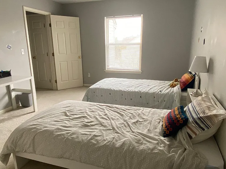 large bedroom with large closet
