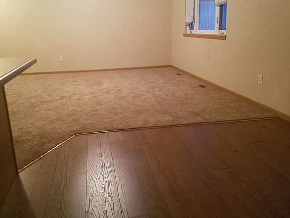 view from dinning room into the living room