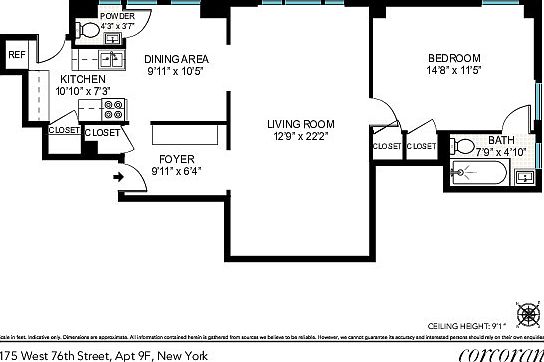 2nd image of 175 W 76th St APT 9F