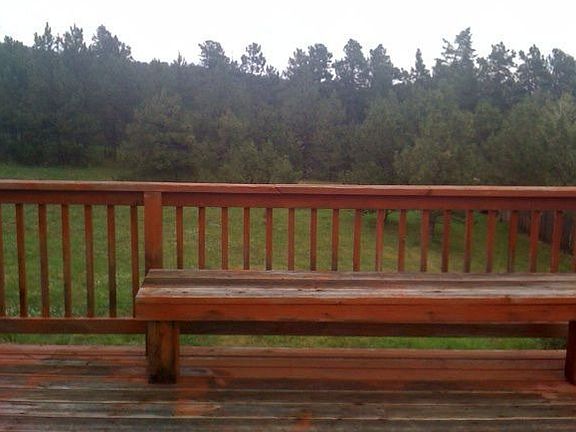 Deck and part of back yard