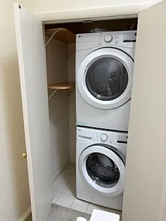 Washer and dryer in unit