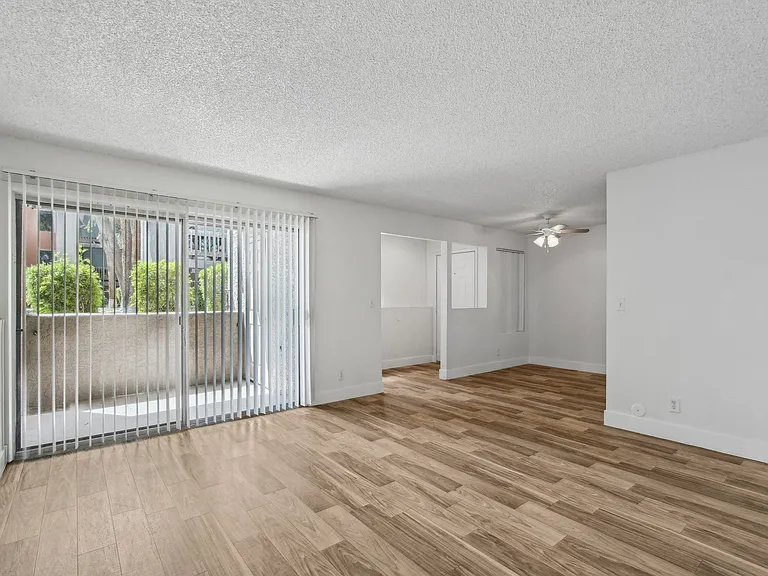 Living Room Space With Backyard