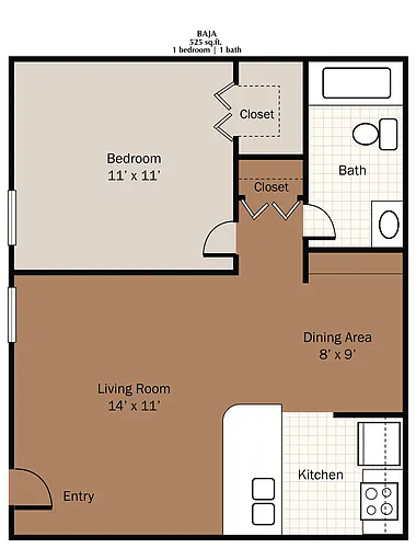 Floor plan 1x15 - Cabrillo