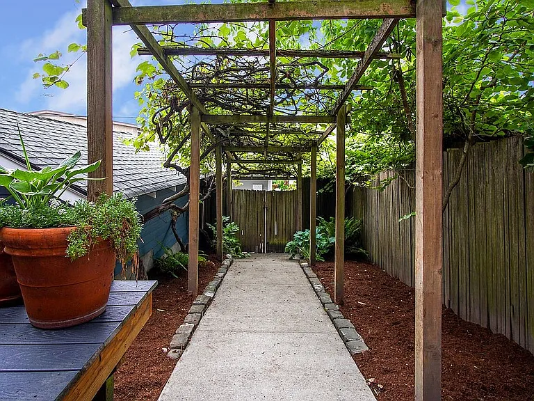 Private patio and garden