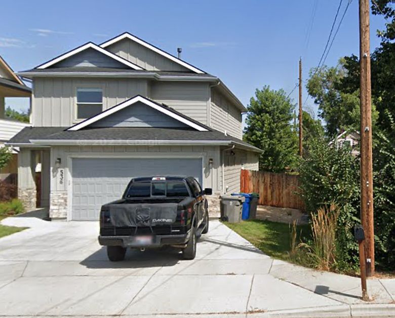 The street view of the house