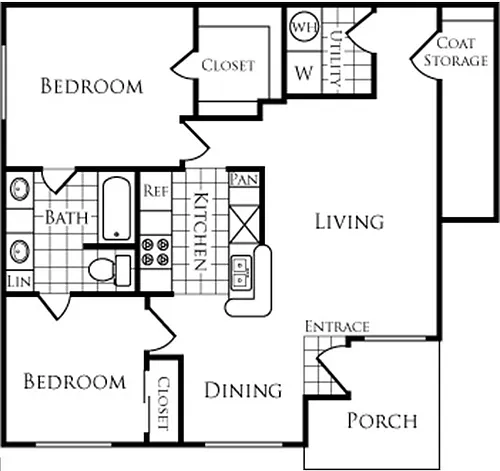 Floor plan Plan C1U