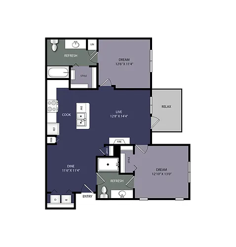 Floor plan B1