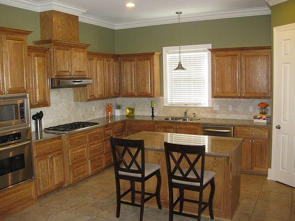 Kitchen with Slab Granite