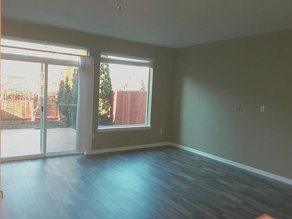 living room with new flooring