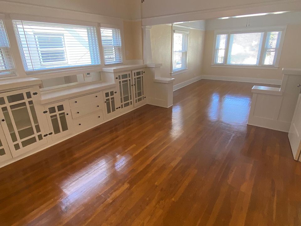 Large Formal Dining Room With Original Built Ins, Looking Into the Living Area